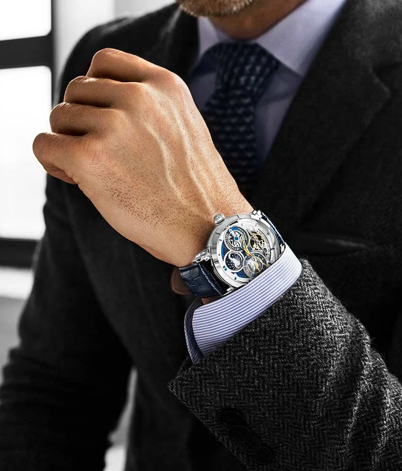 Stührling Luciano 371A Automatic 46mm Skeleton