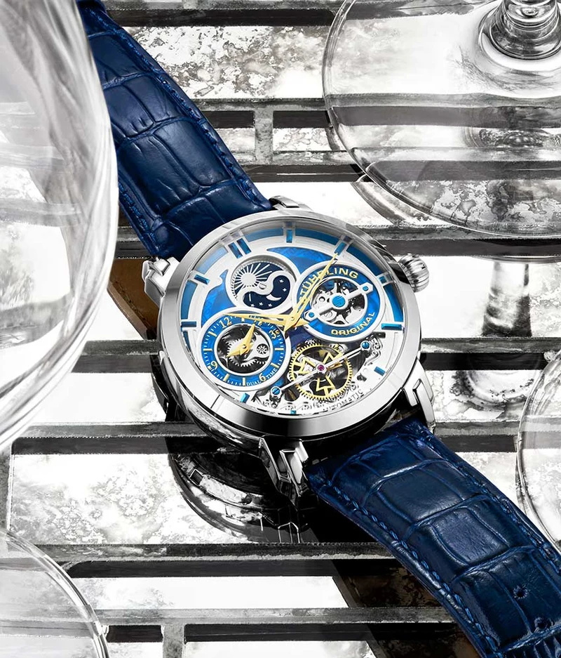 Stührling Luciano 371A Automatic 46mm Skeleton
