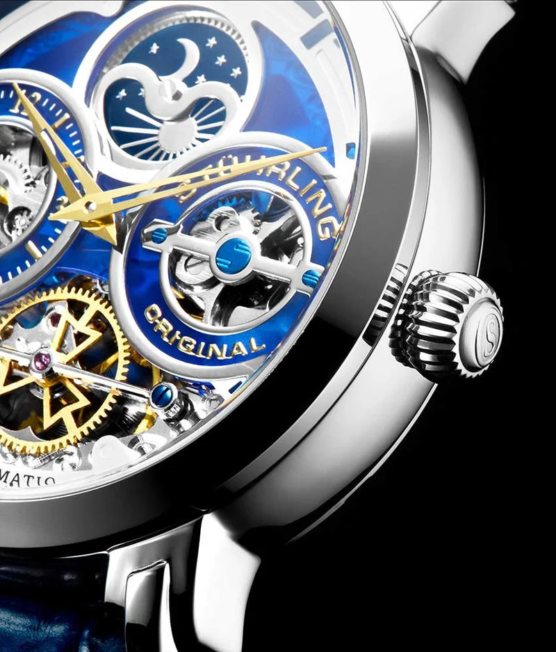 Stührling Luciano 371A Automatic 46mm Skeleton