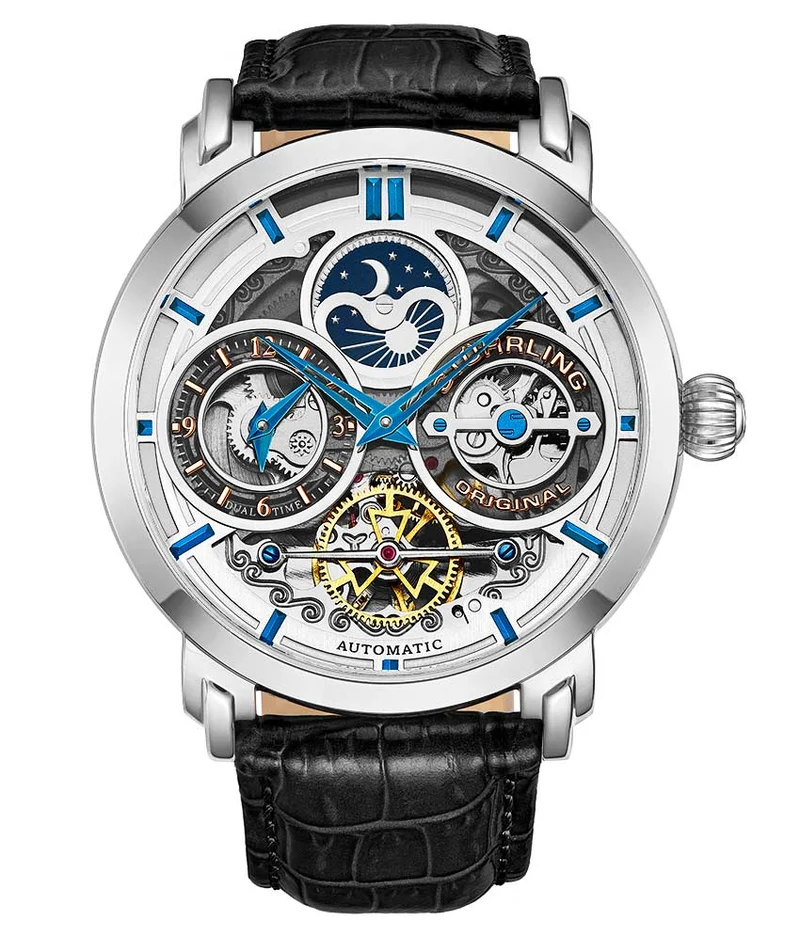 Stührling Luciano 371A Automatic 46mm Skeleton