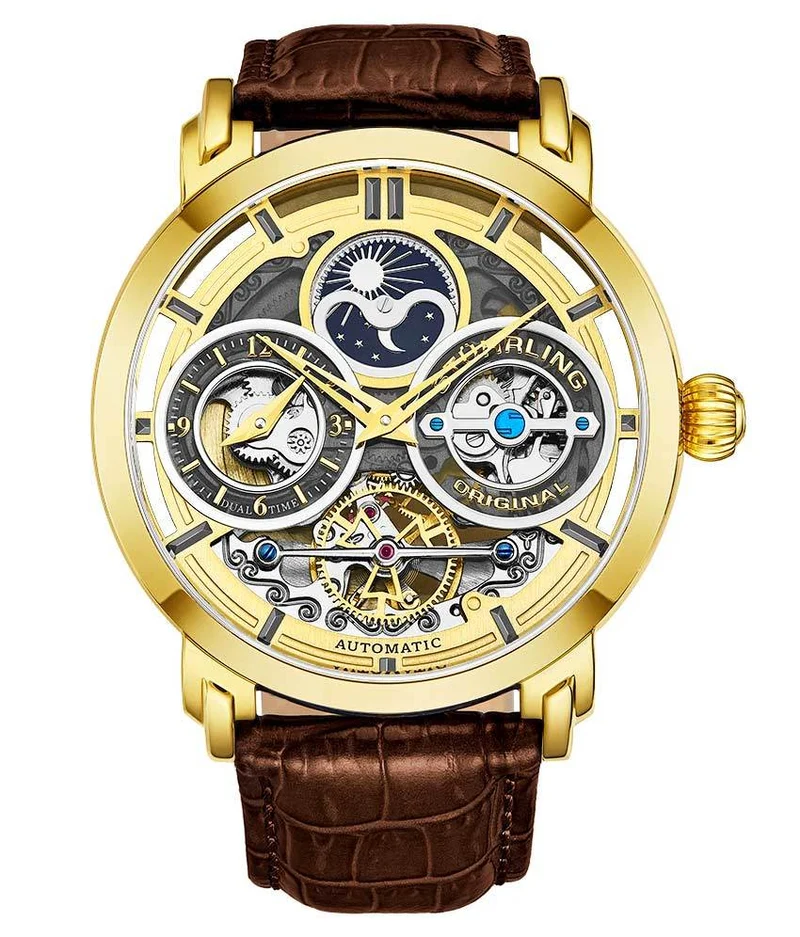 Stührling Luciano 371A Automatic 46mm Skeleton
