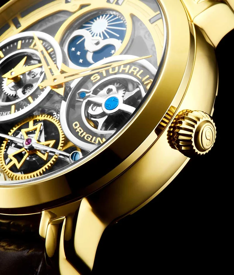 Stührling Luciano 371A Automatic 46mm Skeleton