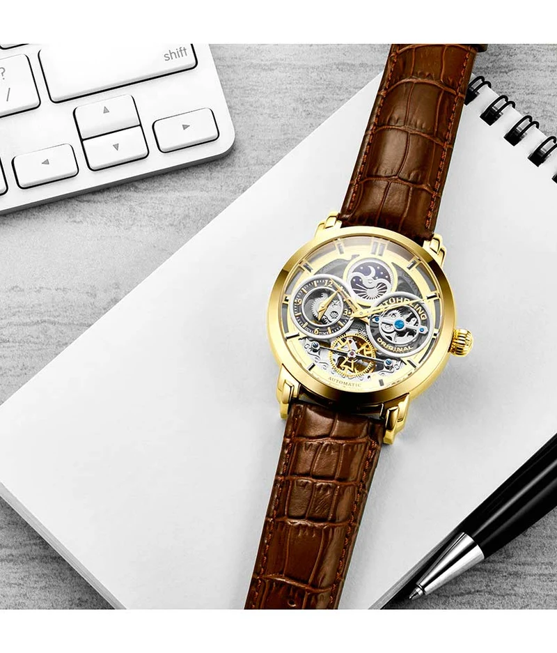 Stührling Luciano 371A Automatic 46mm Skeleton