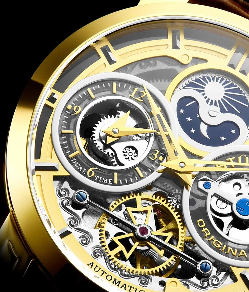 Stührling Luciano 371A Automatic 46mm Skeleton