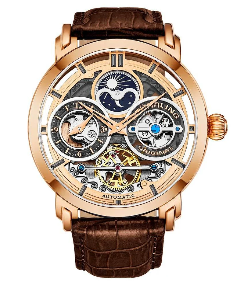 Stührling Luciano 371A Automatic 46mm Skeleton