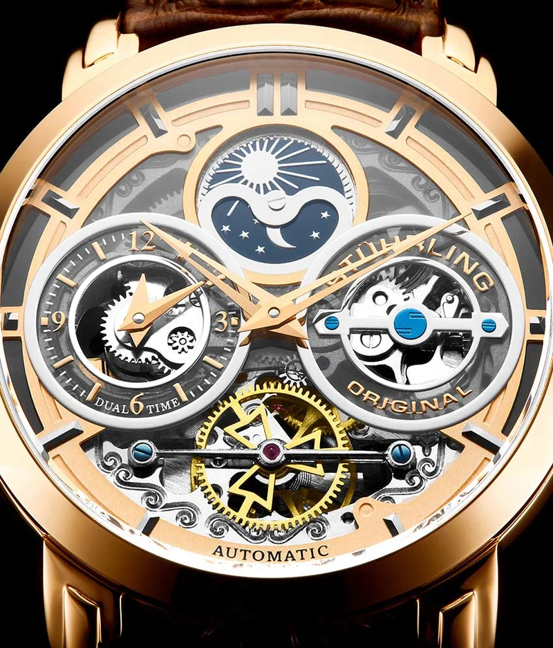 Stührling Luciano 371A Automatic 46mm Skeleton
