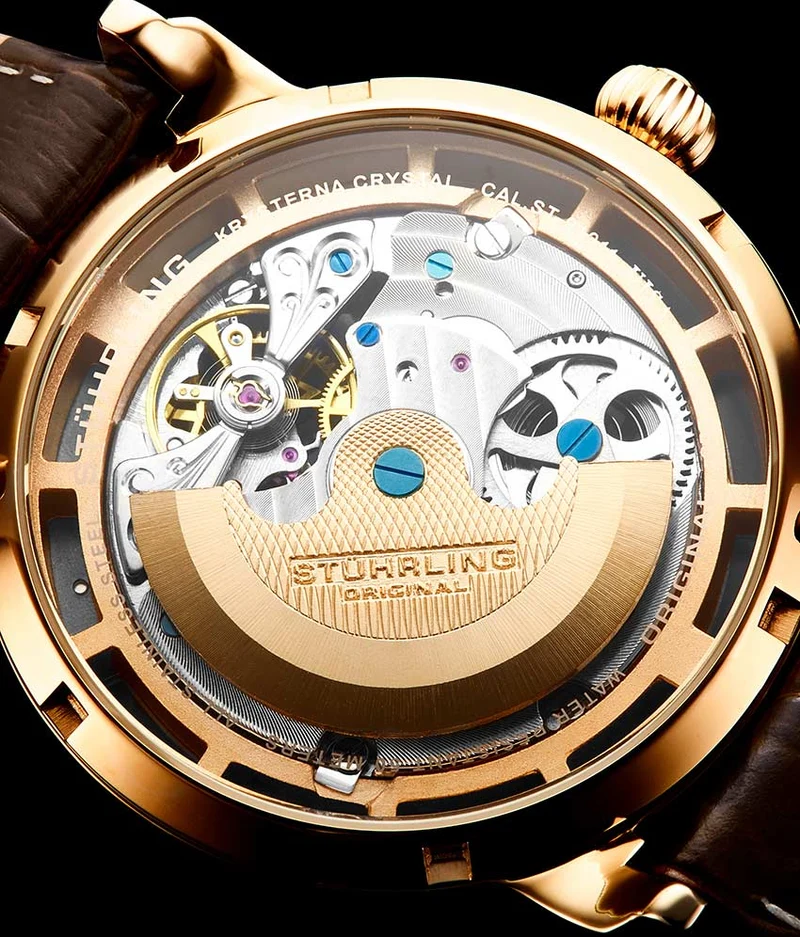 Stührling Luciano 371A Automatic 46mm Skeleton