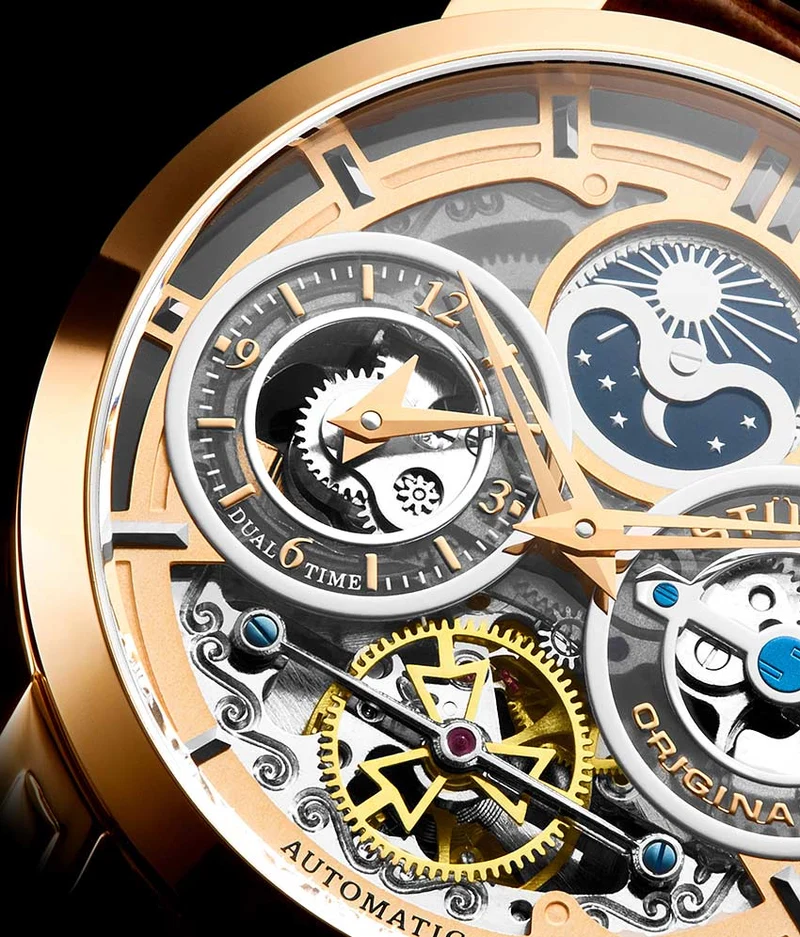 Stührling Luciano 371A Automatic 46mm Skeleton