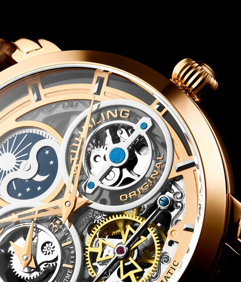 Stührling Luciano 371A Automatic 46mm Skeleton