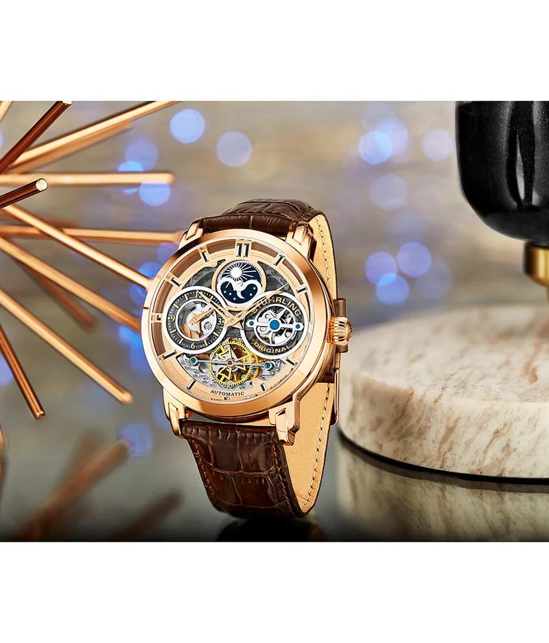 Stührling Luciano 371A Automatic 46mm Skeleton