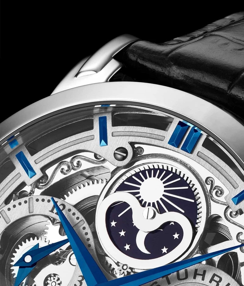Stührling Anatol Dual Time 371 Automatic 46mm Skeleton