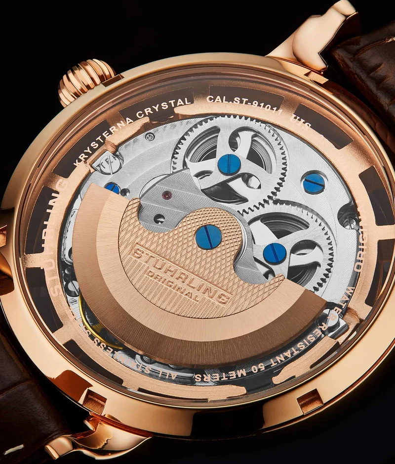 Stührling Anatol Dual Time 371 Automatic 46mm Skeleton