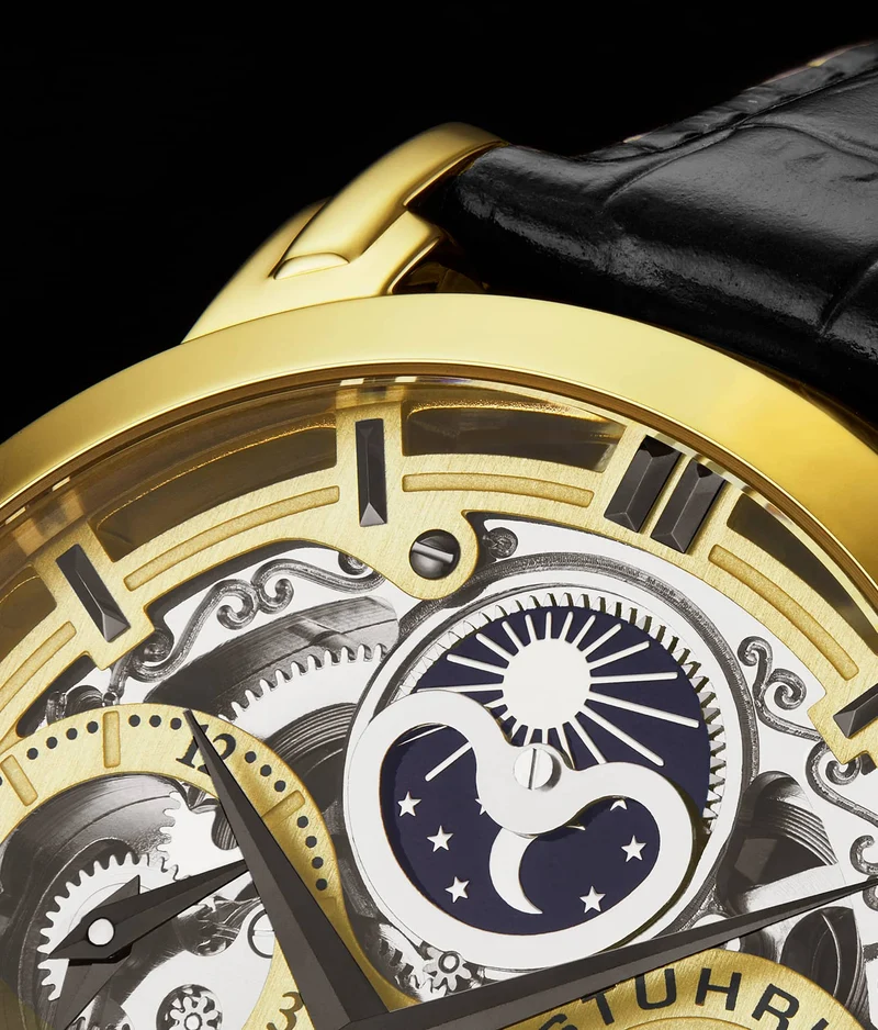Stührling Anatol Dual Time 371 Automatic 46mm Skeleton