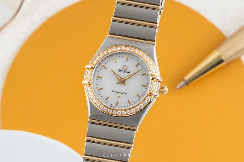 Omega Constellation steel / gold quartz women's watch 1277.70.00 [2604055]