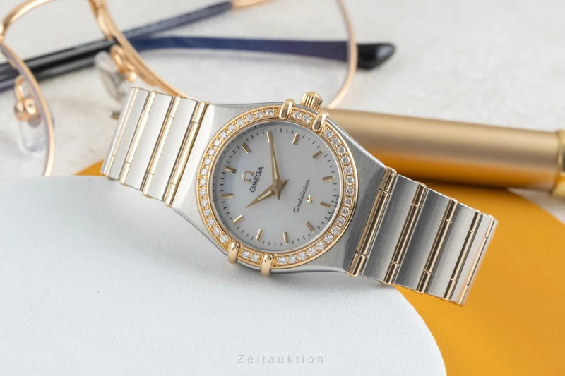 Omega Constellation steel / gold quartz women's watch 1277.70.00 [2604055]