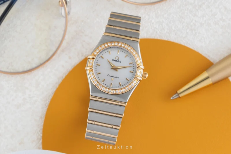 Omega Constellation steel / gold quartz women's watch 1277.70.00 [2604055]