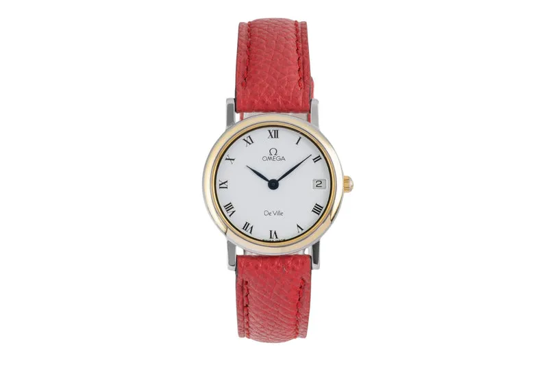 Omega De Ville gilt / steel quartz women's watch 596.2379 [2603901]