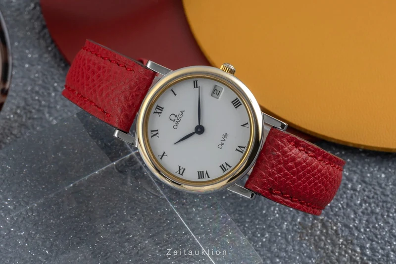 Omega De Ville gilt / steel quartz women's watch 596.2379 [2603901]