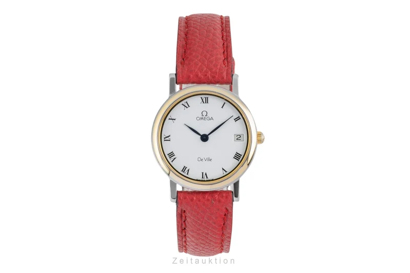Omega De Ville gilt / steel quartz women's watch 596.2379 [2603901]