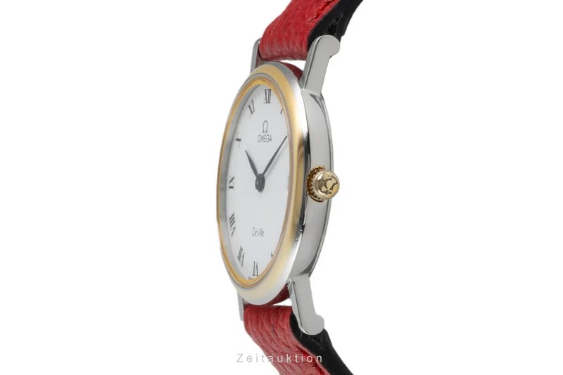 Omega De Ville gilt / steel quartz women's watch 596.2379 [2603901]