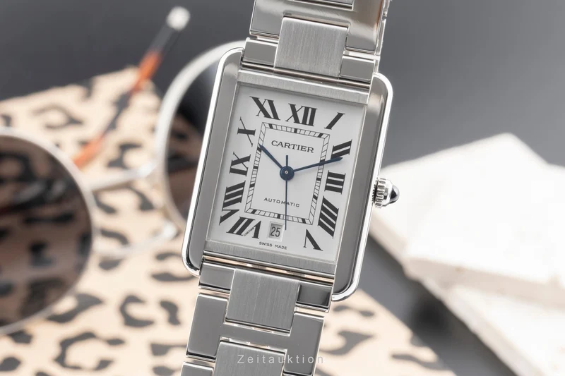 Cartier Tank steel automatic men's watch W5200028 [2603976]