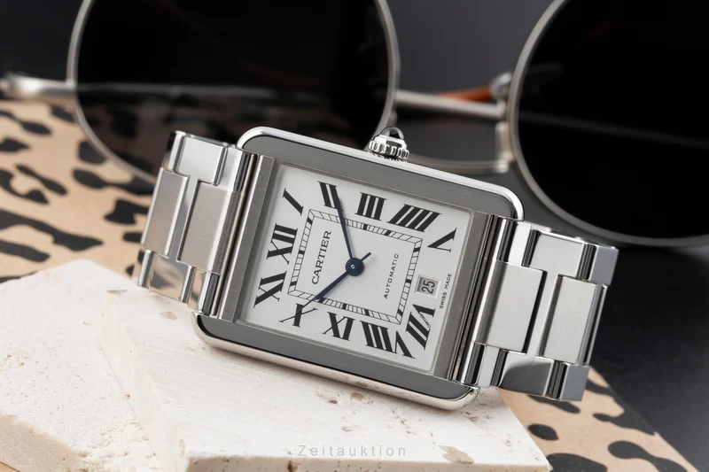 Cartier Tank steel automatic men's watch W5200028 [2603976]