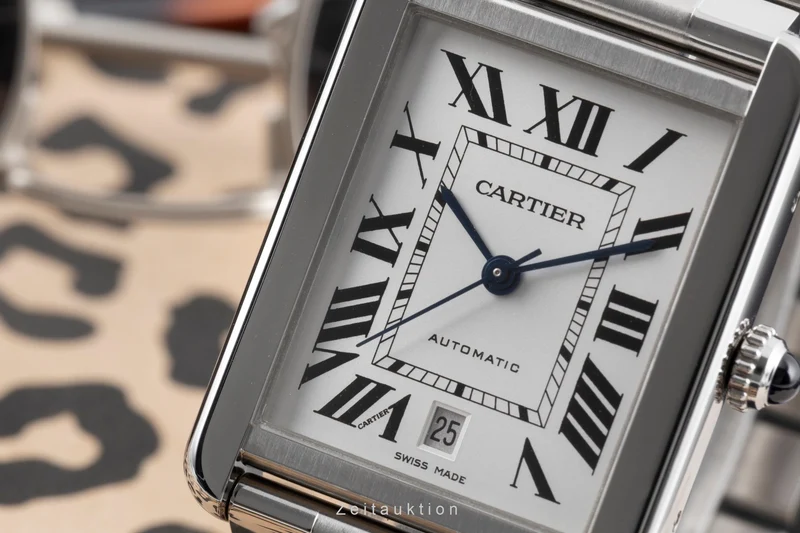 Cartier Tank steel automatic men's watch W5200028 [2603976]