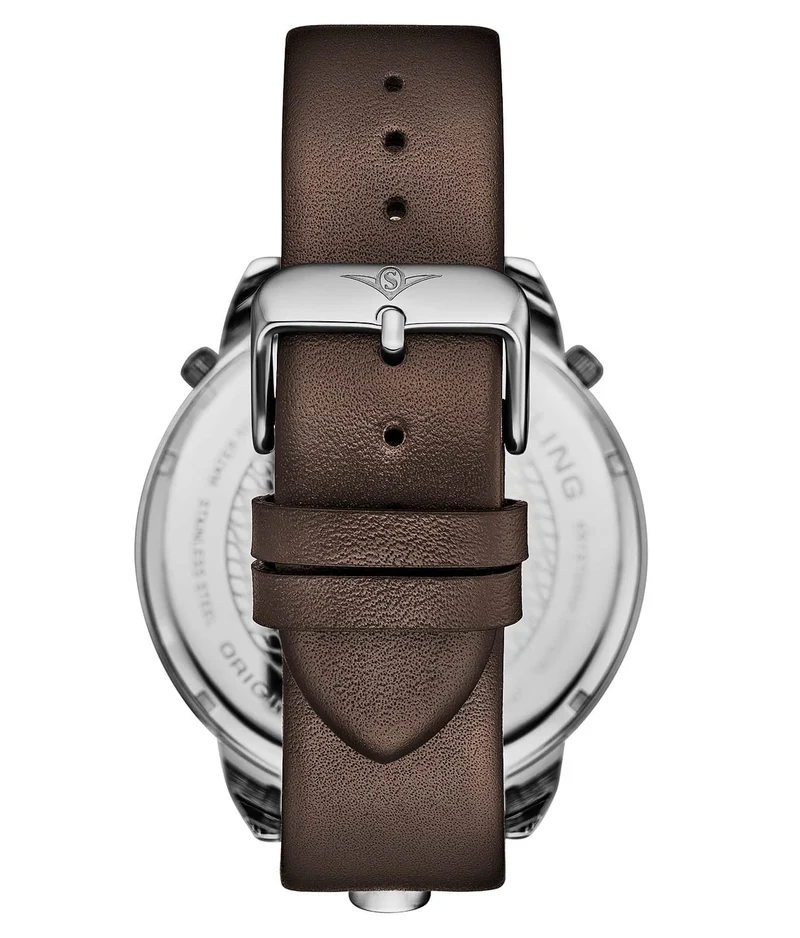 Stührling TerraTime Triple-Time 4051 Quartz 50mm