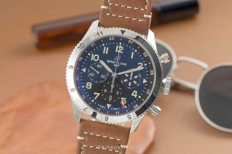 Breitling Super Avi chronograph steel automatic men's watch AB04453A1B1X1 LP: 11100EUR [2603678]