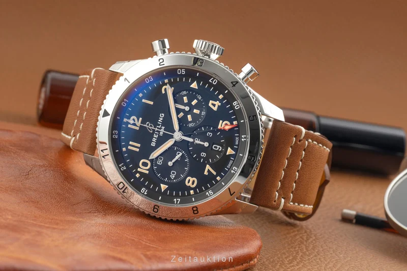 Breitling Super Avi chronograph steel automatic men's watch AB04453A1B1X1 LP: 11100EUR [2603678]