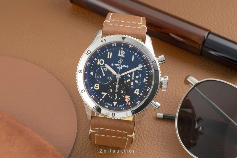 Breitling Super Avi chronograph steel automatic men's watch AB04453A1B1X1 LP: 11100EUR [2603678]