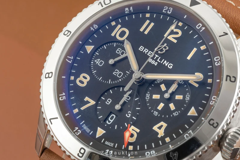 Breitling Super Avi chronograph steel automatic men's watch AB04453A1B1X1 LP: 11100EUR [2603678]