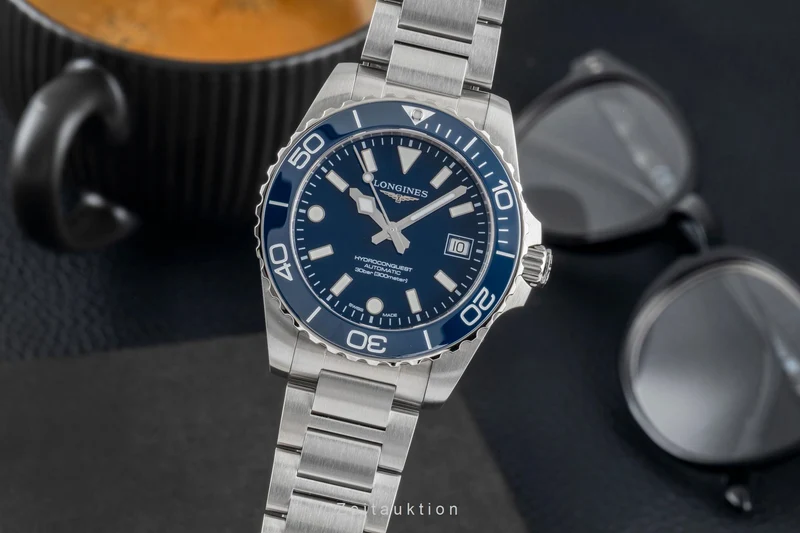 Longines Hydro Conquest steel automatic men's watch L3.779.4.96.6 LP: 2150EUR [2604030]