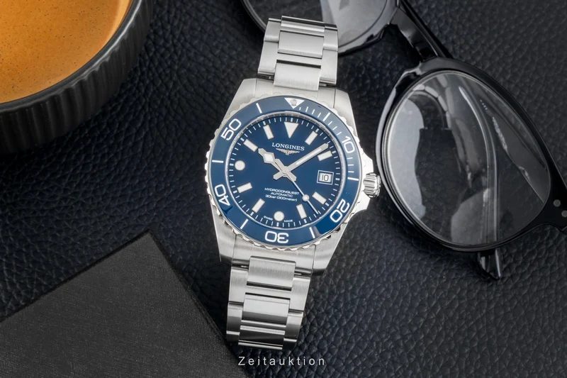Longines Hydro Conquest steel automatic men's watch L3.779.4.96.6 LP: 2150EUR [2604030]
