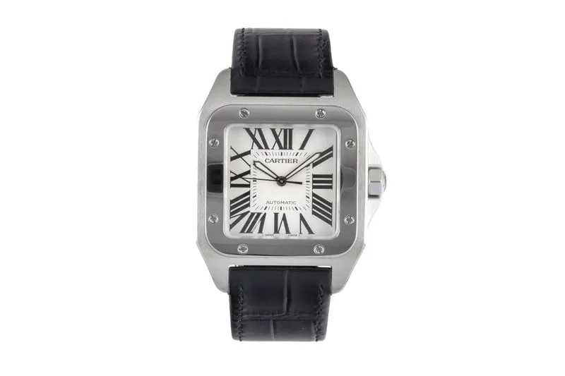 Cartier Santos 100 steel automatic men's watch W20073X8, 2656 [2604106]