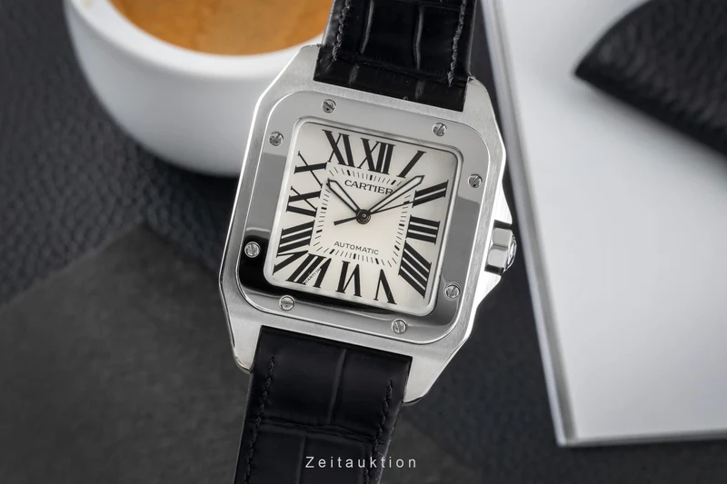 Cartier Santos 100 steel automatic men's watch W20073X8, 2656 [2604106]