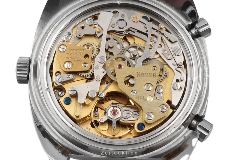 Heuer Autavia chronograph steel automatic men's watch 11063 Vintage [2603942]