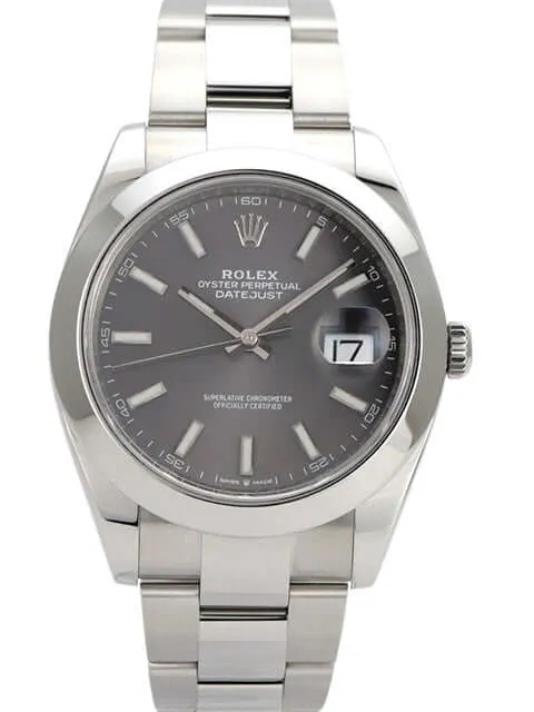 Rolex Datejust 41 Edelstahl 126300 Rhodium