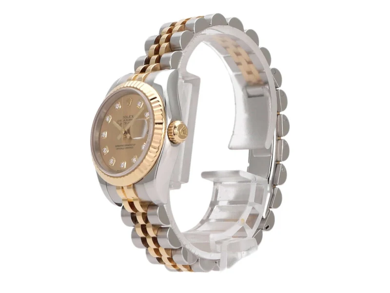 Rolex Datejust 26 Edelstahl Gelbgold 179173 Champagner Diamant Jubile