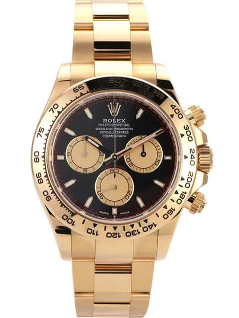 Rolex Daytona Gelbgold 126508 Schwarz Champagner