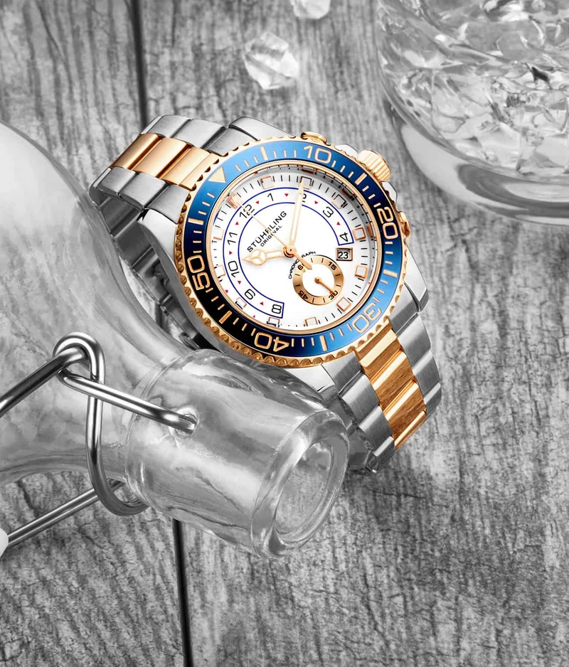 Stührling Brigadier Quartz 3966 Chronograph 42mm Diver