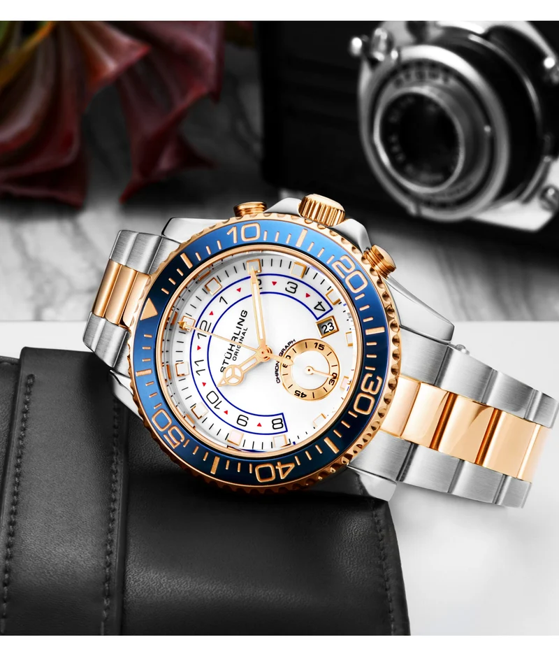 Stührling Brigadier Quartz 3966 Chronograph 42mm Diver