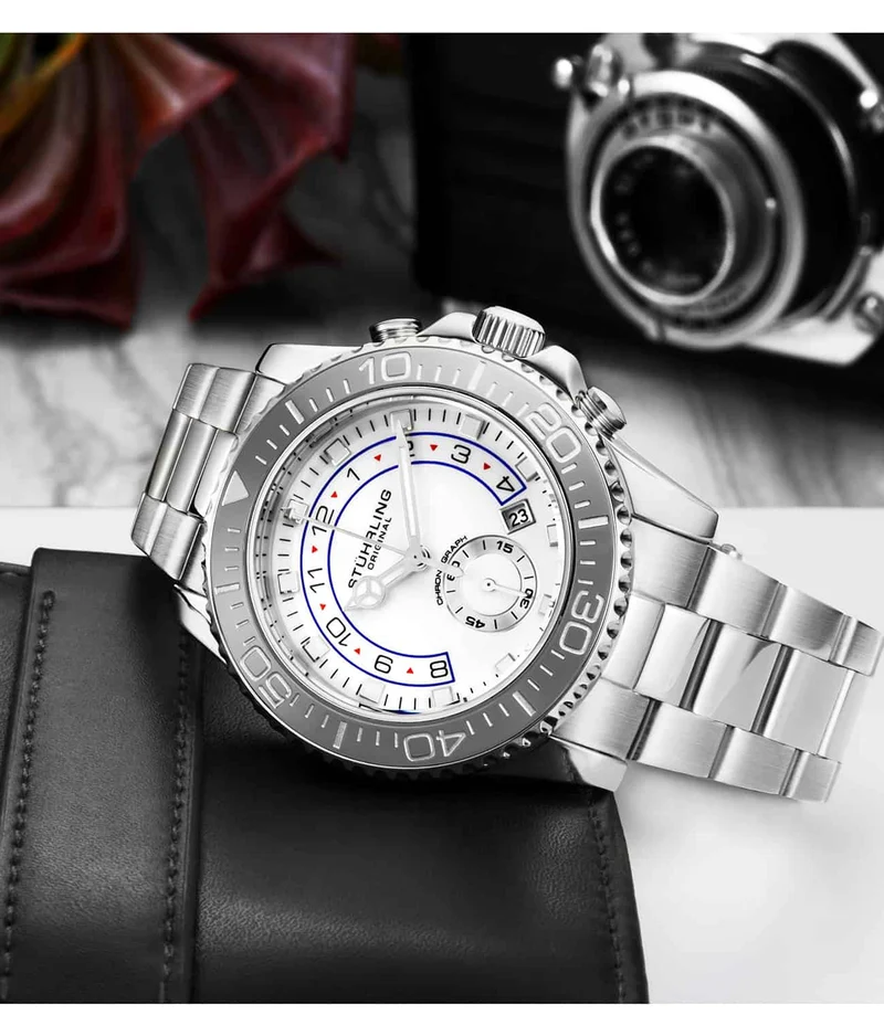 Stührling Brigadier Quartz 3966 Chronograph 42mm Diver