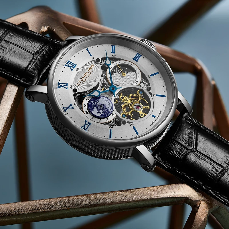 Stührling Dual Time Automatic Majestic 47mm Skeleton