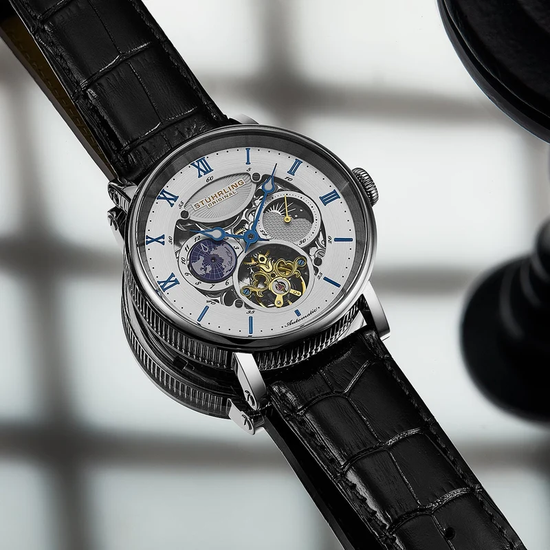 Stührling Dual Time Automatic Majestic 47mm Skeleton