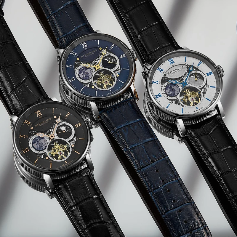 Stührling Dual Time Automatic Majestic 47mm Skeleton