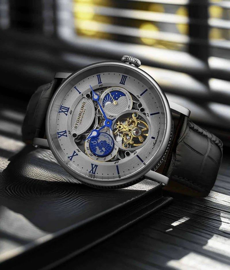 Stührling Dual Time Automatic Majestic 47mm Skeleton