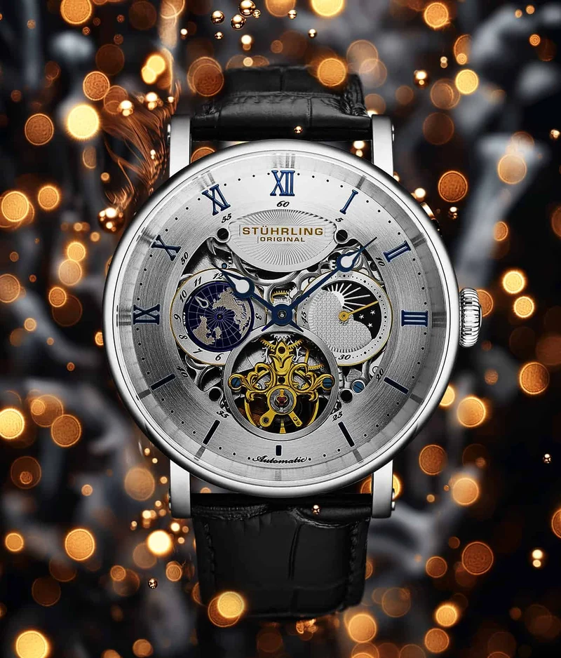 Stührling Dual Time Automatic Majestic 47mm Skeleton
