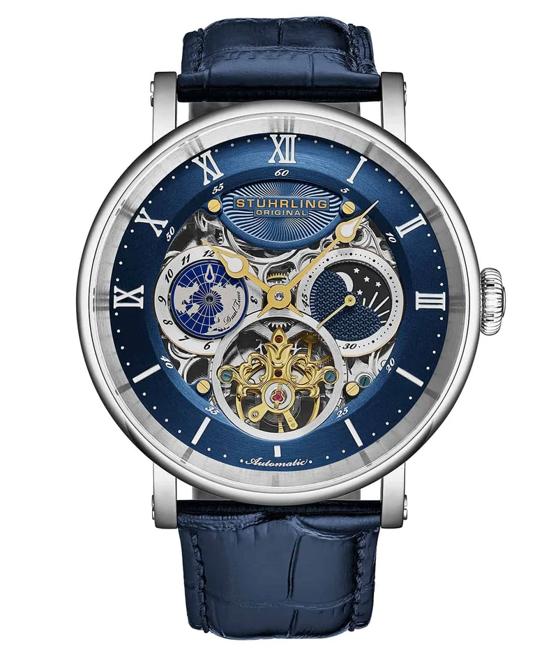 Stührling Dual Time Automatic Majestic 47mm Skeleton