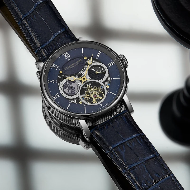 Stührling Dual Time Automatic Majestic 47mm Skeleton